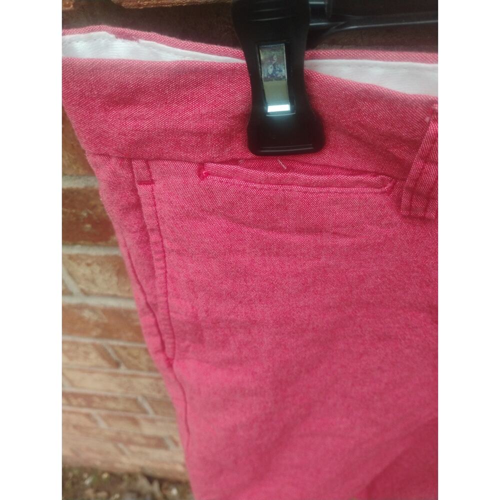 Nwt Wicked Stitch Men’s Flat Front Chino Golf Shorts 36 Nantucket Red Coral - Picture 3 of 12